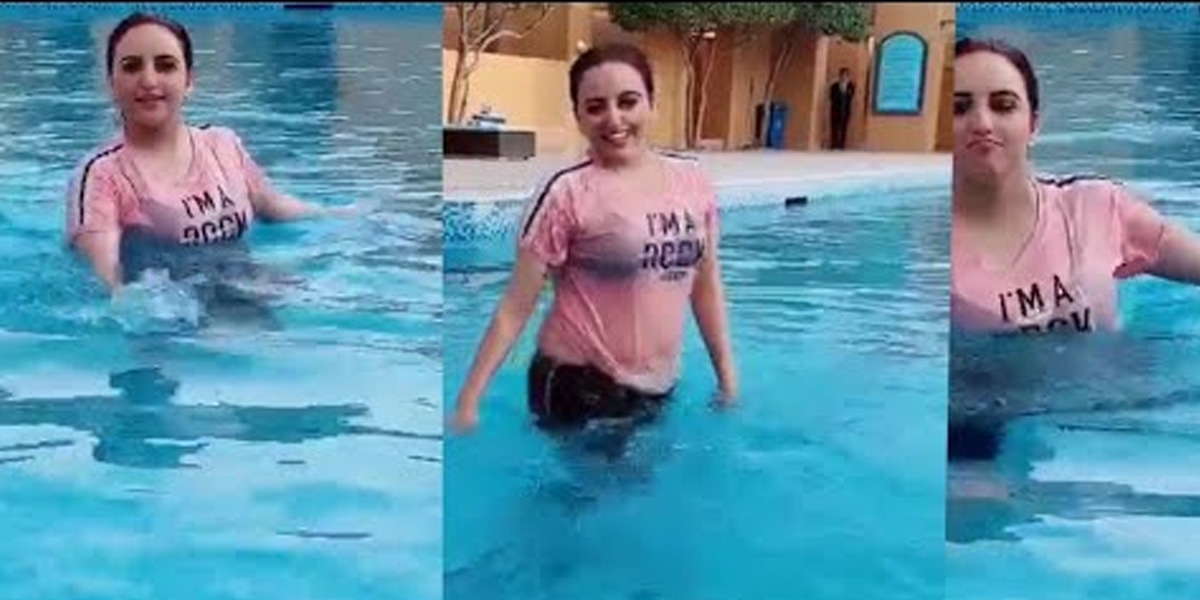 hareem shah swimming pool sialkot