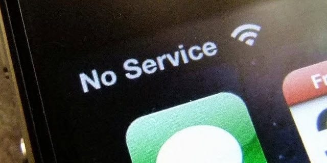 no phone service