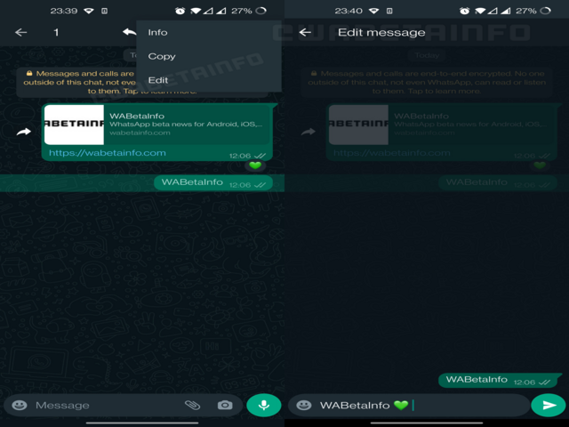 whatsapp edit message text