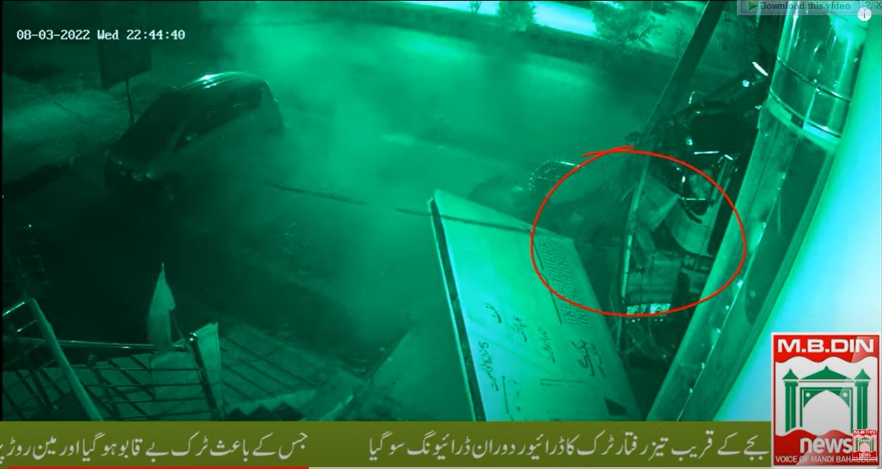 Truck Driver Goes To Sleep While Driving