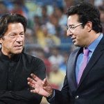 Imran khan with waseem akram