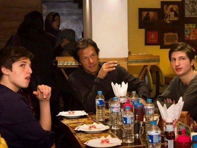 imran khan meets with their sons
