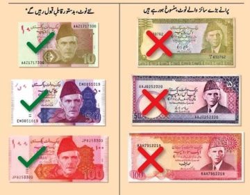 pakistan old currency notes