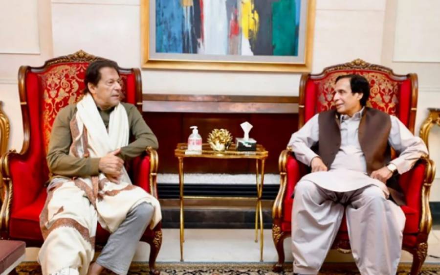 pervaiz elahi with imran khan