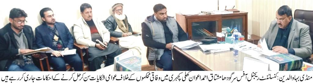 federal ombudsman Mandi Bahauddin