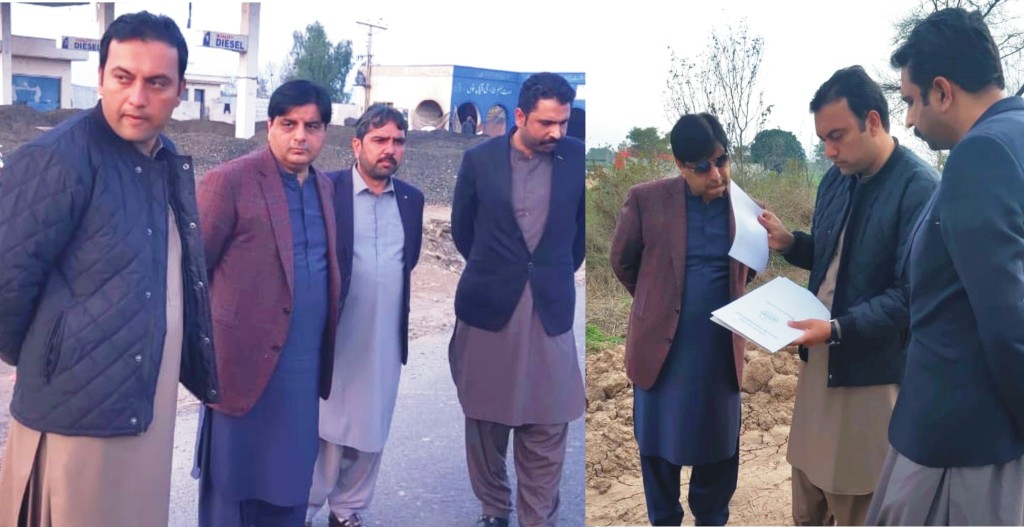 Shahid Imran Marth's review of ongoing development projects in the district