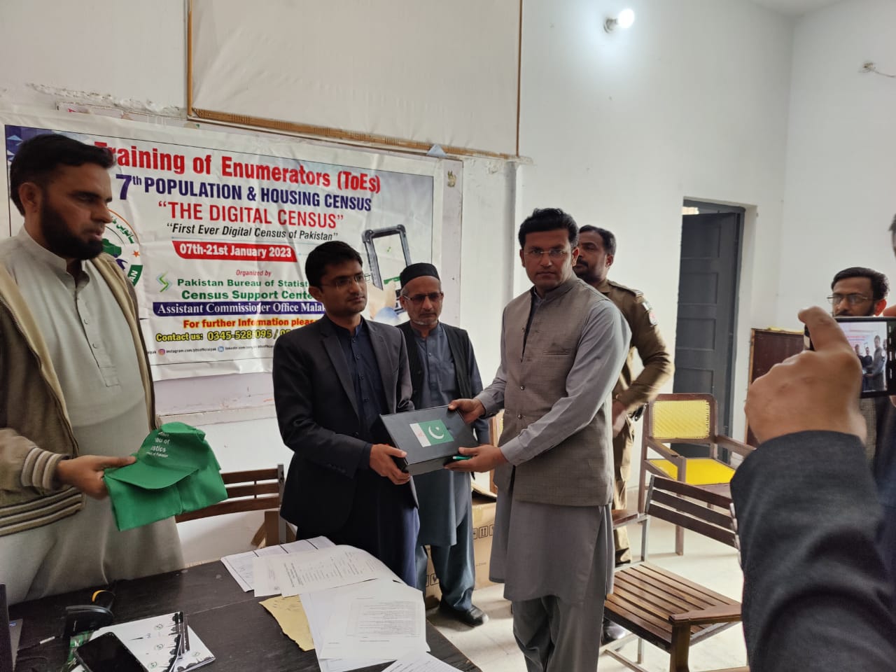 Distribution of tab for initiation of 7th Digital Census begins