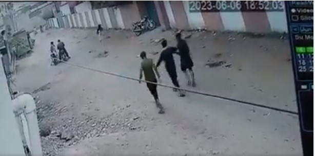 Unidentified motorcyclists opened fire on youths walking on road