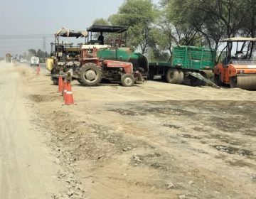 DC inspected the under-construction Sarai Alamgir Road