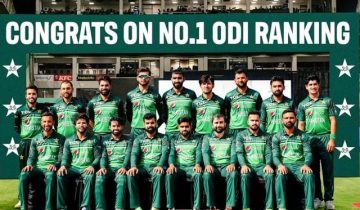 Pakistan became the world's number one team in ODIs.