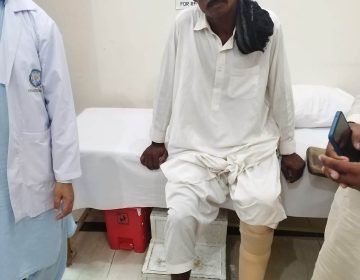 Ghanian Welfare Foundation implanted a prosthetic leg