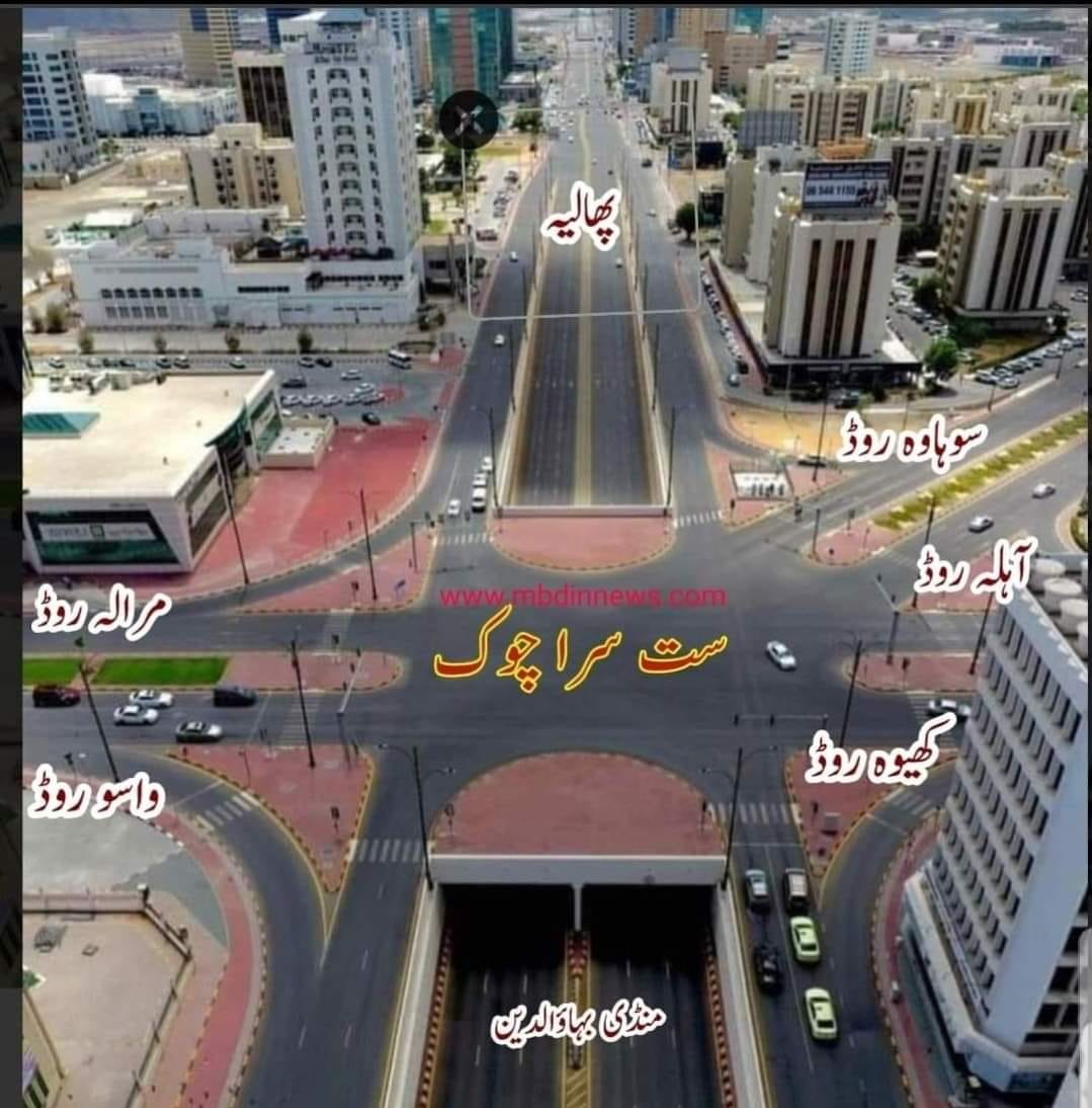 Traffic jam problem at Mandi Bahauddin Phalia Road and Satsara Chowk during holidays