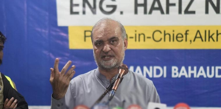 امیر جماعت اسلامی حافظ نعیم کا منڈی بہاؤالدین میں سیلاب سے متاثرہ علاقوں کا دورہ